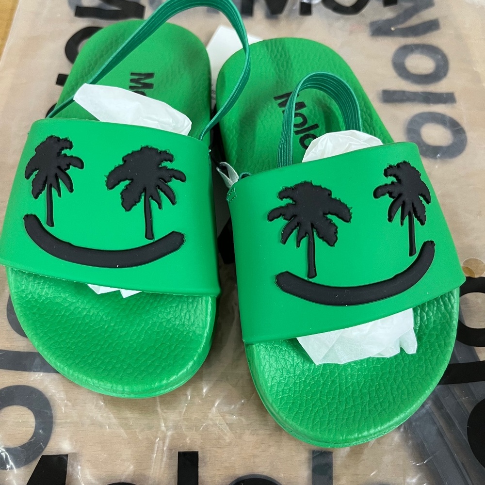 NWT Molo Zhappy Green Bee Sandals size 23/24